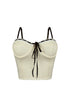 Missing Me Lace Ribbon Bustier Top